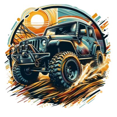 Jeep Rough Adventure Art Thumbnail