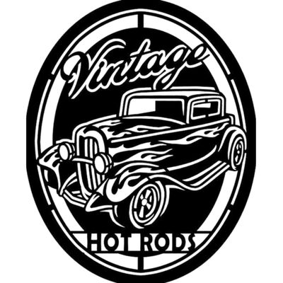 Vintage Hot Rods BW Thumbnail