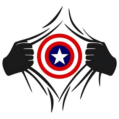 Captain America Open Shirt Art Thumbnail