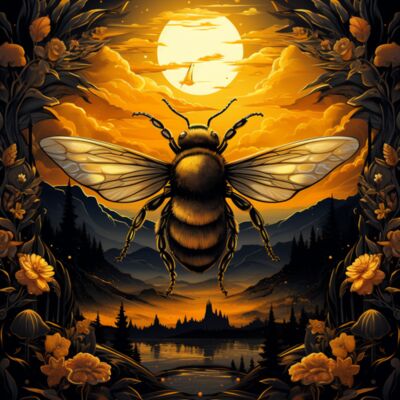 Bee Hovering Art 01 Thumbnail
