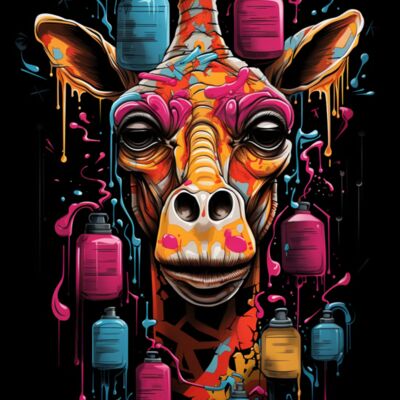 Giraffe Graffiti Art Thumbnail