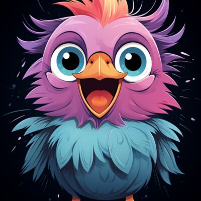 Happy Bird cartoon Thumbnail