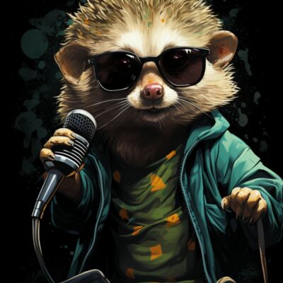 Hedgehog Hip-hop Art  Thumbnail