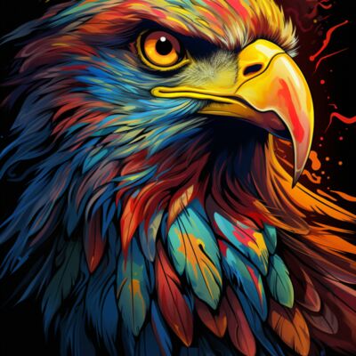 Eagle Psychadelic Abstract 01 Thumbnail