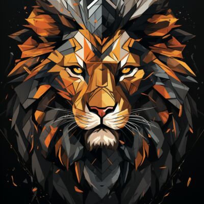 Lion Abstract Thumbnail