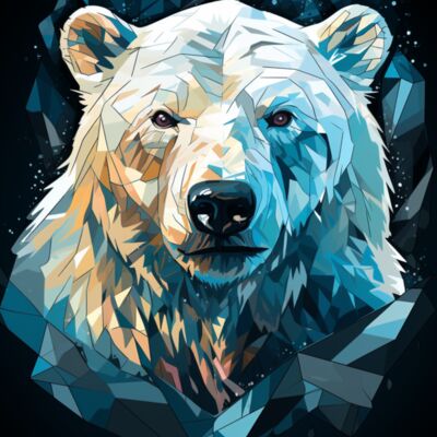 Polar Bear Abstract Thumbnail