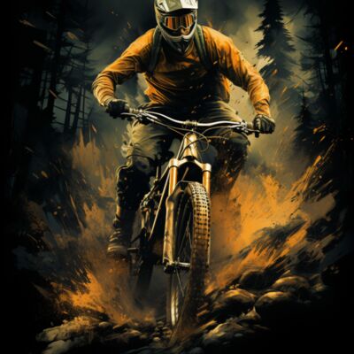 Mountain Biker Art 01 Thumbnail