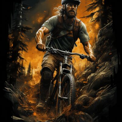 Mountain Biker Art 02 Thumbnail