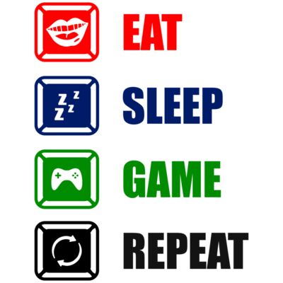 Eat sleep game repeat 02 Thumbnail