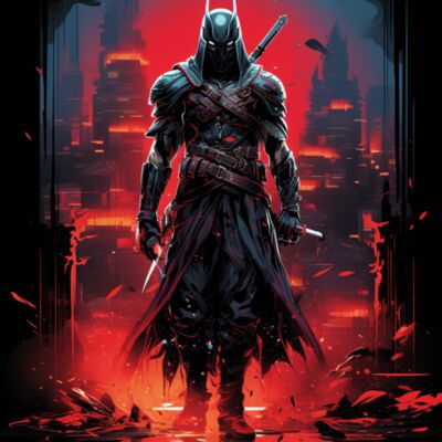 Gaming Cyberpunk Samurai Neon City 01 Thumbnail